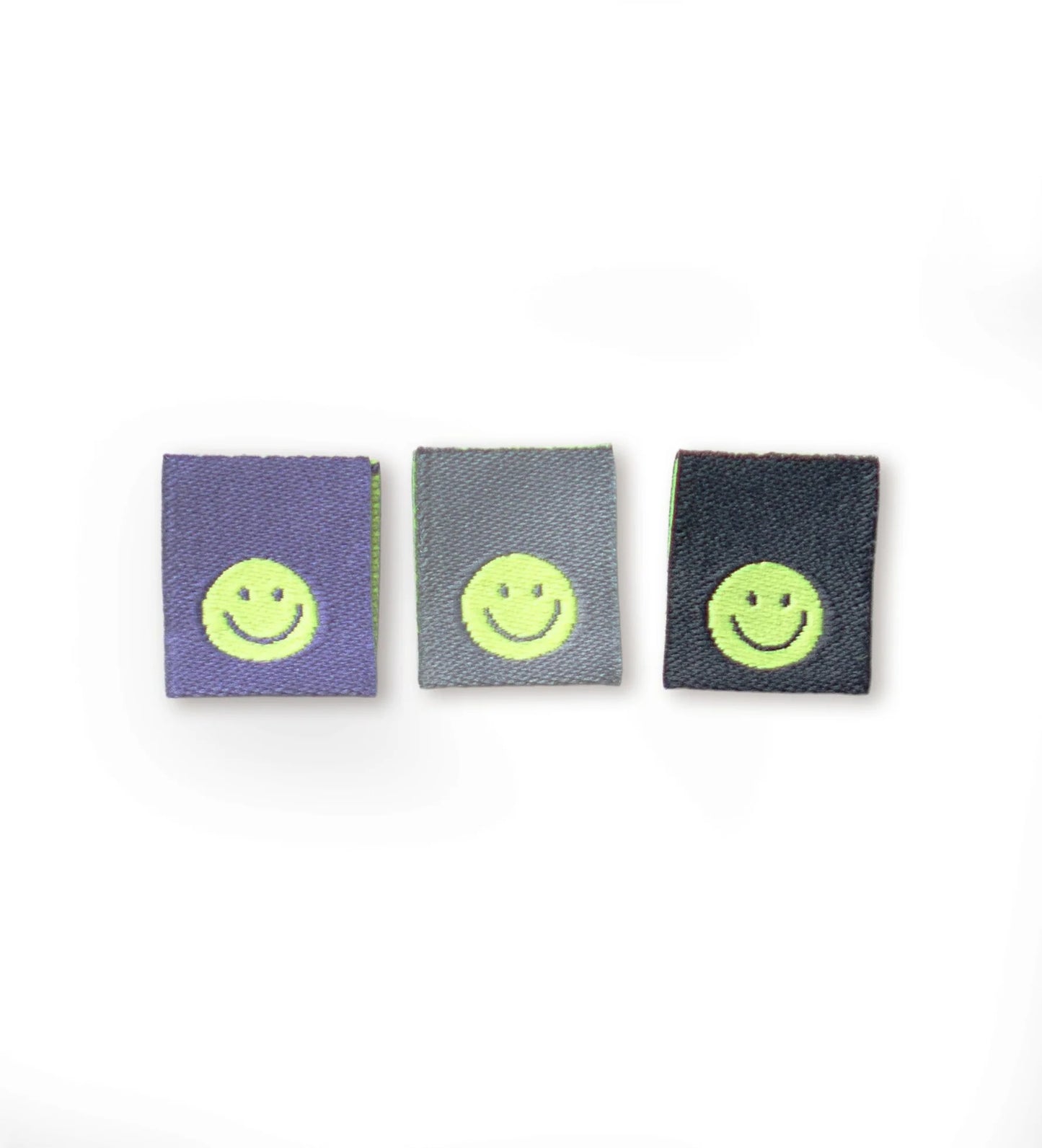 *Paul & Clara* Klapp-Weblabel - Smile - 3er-Set
