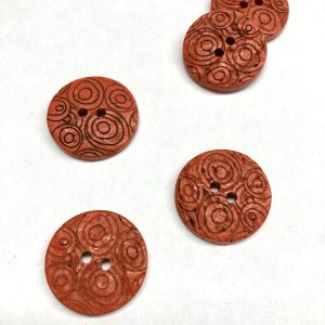 Kokosknopf lackiert 23mm, rot