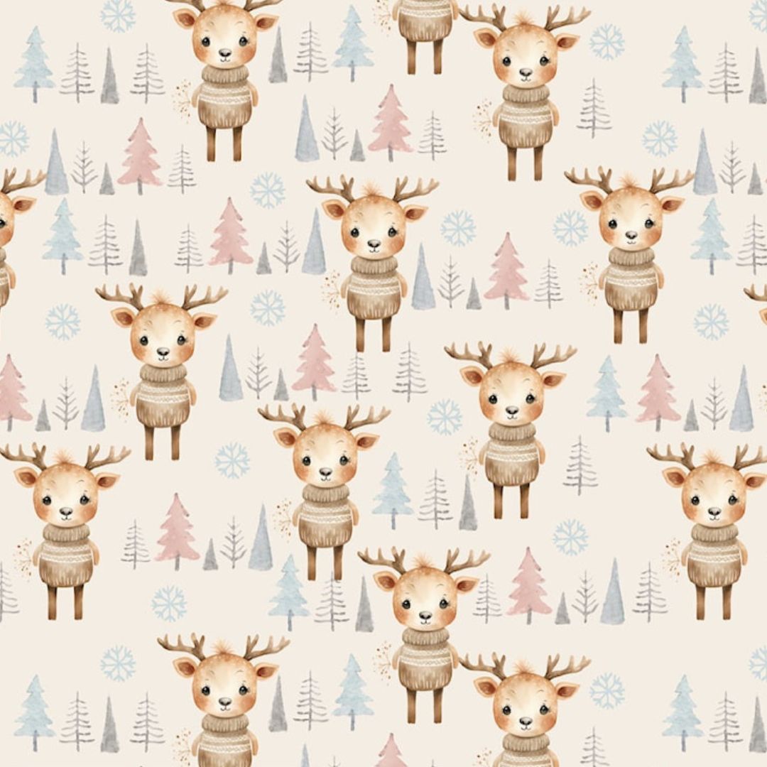 Baumwolljersey "Nordic Winter"