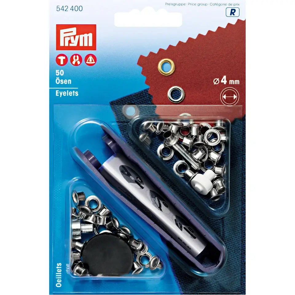 PRYM Ösen 4mm, inkl. Werkzeug, versch. Farben