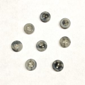 Knopf Polyester 13mm, grau matt