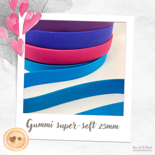 Gummi "Super Soft" 25mm - versch. Farben