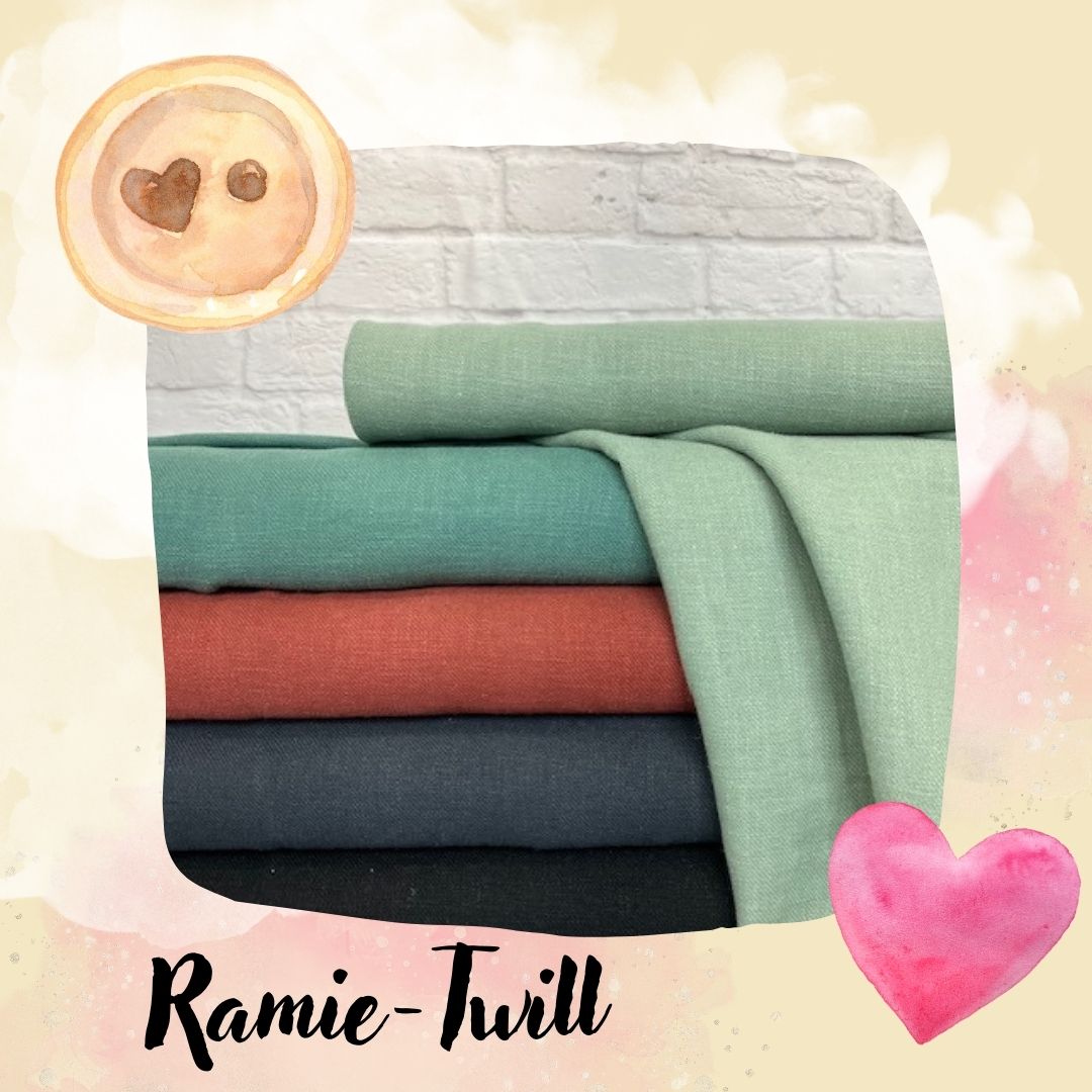 Ramie Twill - versch. Farben