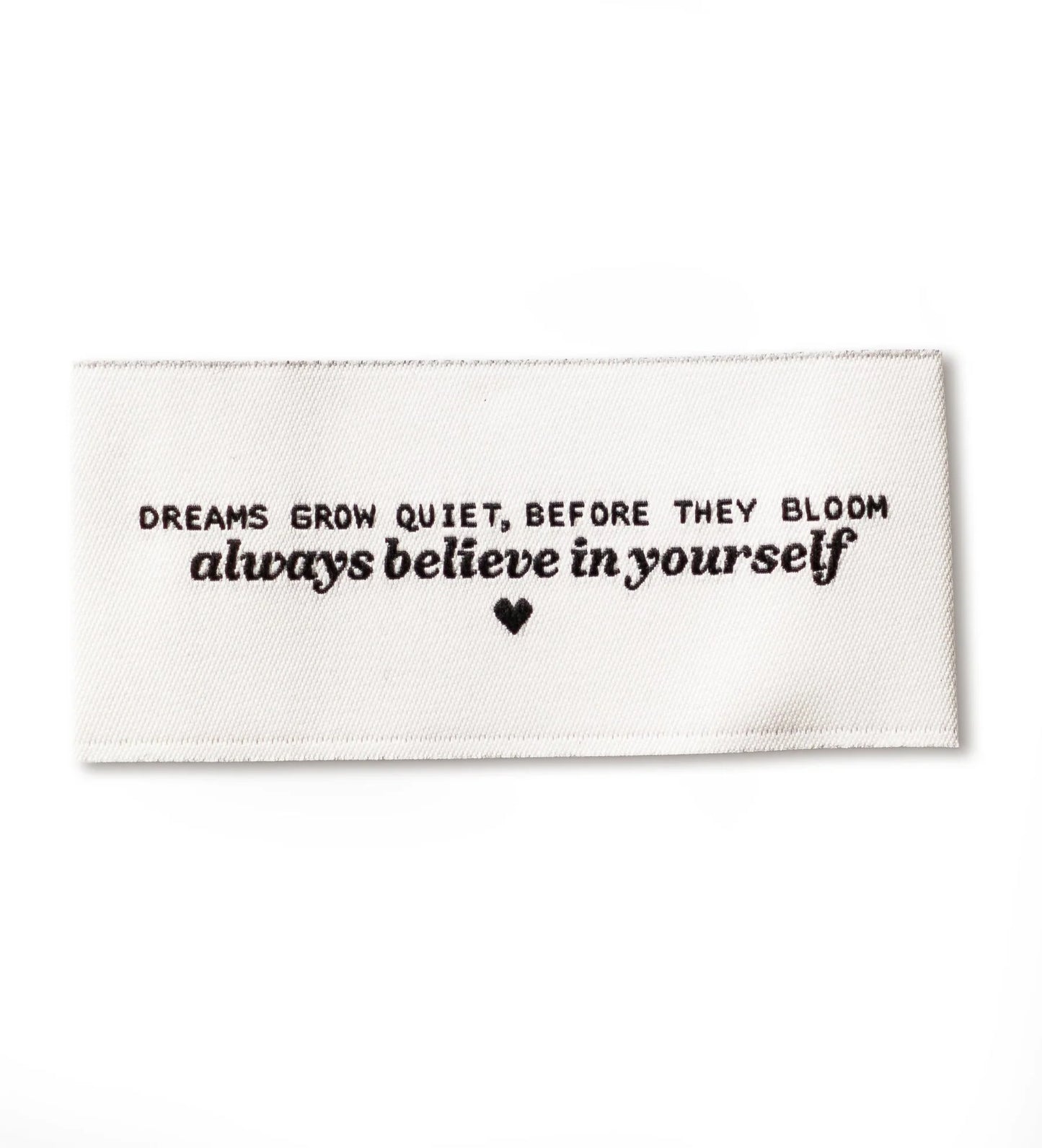 *Paul & Clara* Weblabel - always believe in yourself