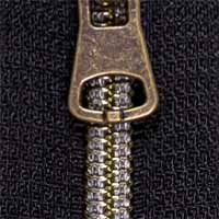 Endlos-Reißverschluss "metallic" - 4 Farben