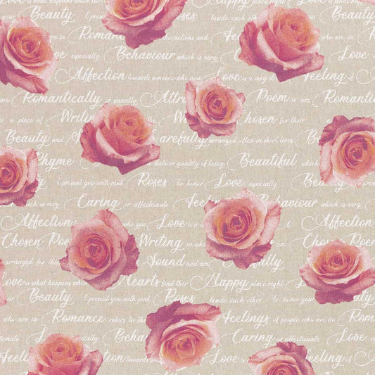 Dekostoff "Roses"