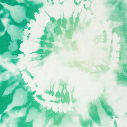 Slub Musselin by Lycklig Design "Tie Dye" grün