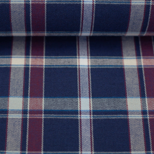 Flanell "Yukon" blau