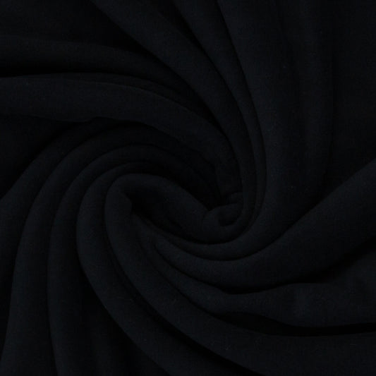 Baumwoll Fleece schwarz