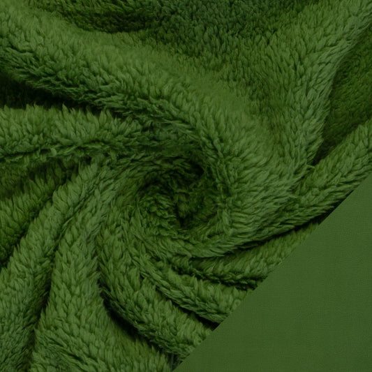 Doubleface-Plüsch "Tamme", grün