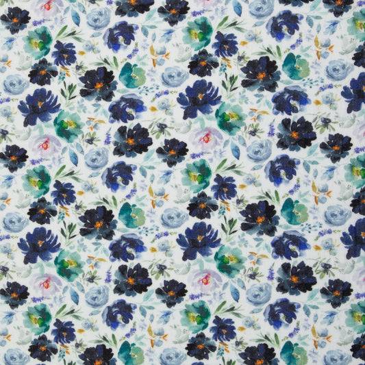Musselin "Aquarellblumen"