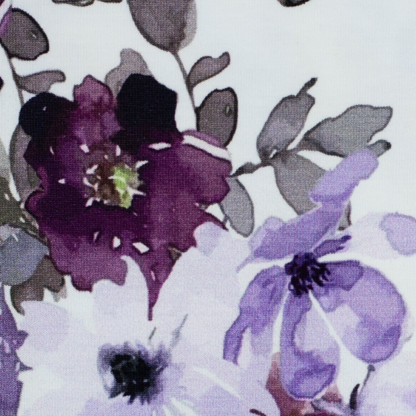 Jersey "Lila Blüten"