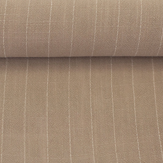 Viskoseleinen "Streifen" beige