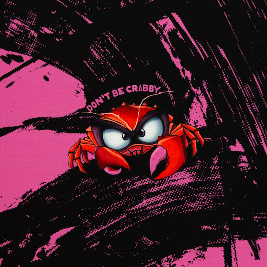 French Terry by Thorsten Berger "Eddie the Crab" pink