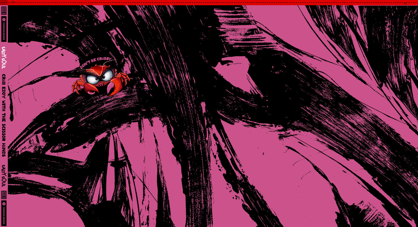 French Terry by Thorsten Berger "Eddie the Crab" pink