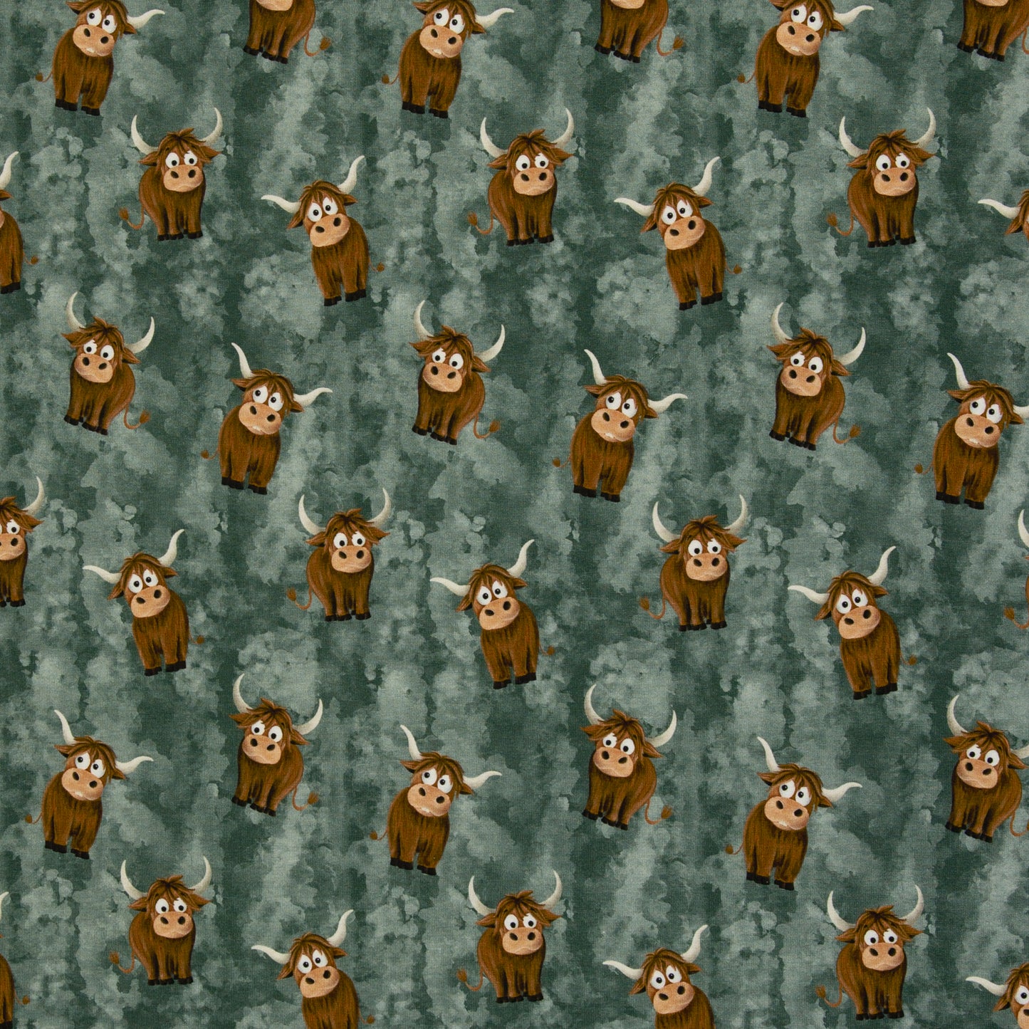 French Terry "Holy Cow" by Mrs. Mint Design - 2 Farben
