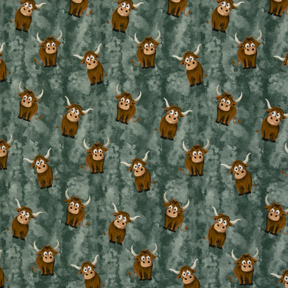 French Terry "Holy Cow" by Mrs. Mint Design - 2 Farben