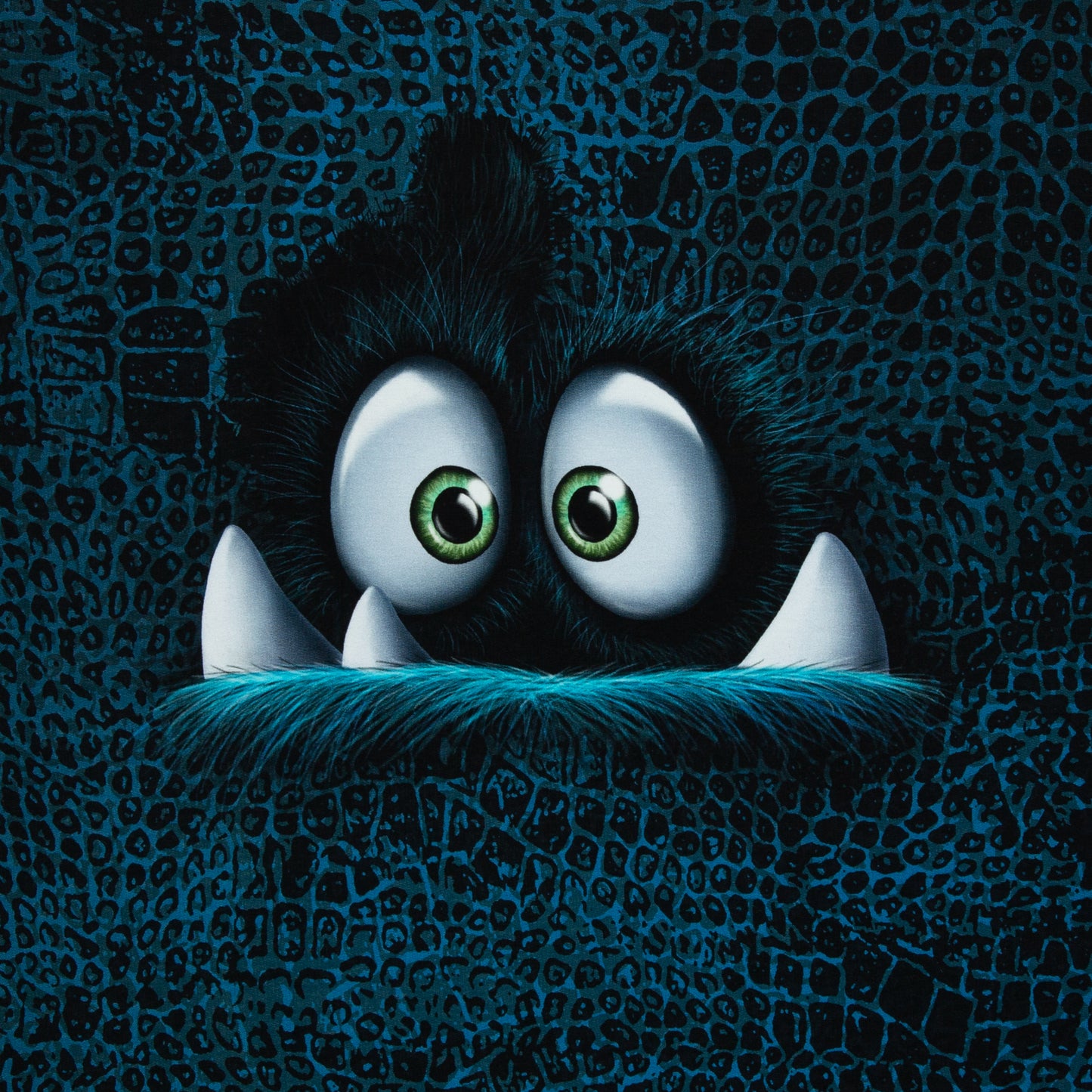 Paneel French Terry "Monsta petrol" by Thorsen Berger VORBESTELLUNG