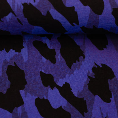 French Terry "Monsta-Kombi" blau