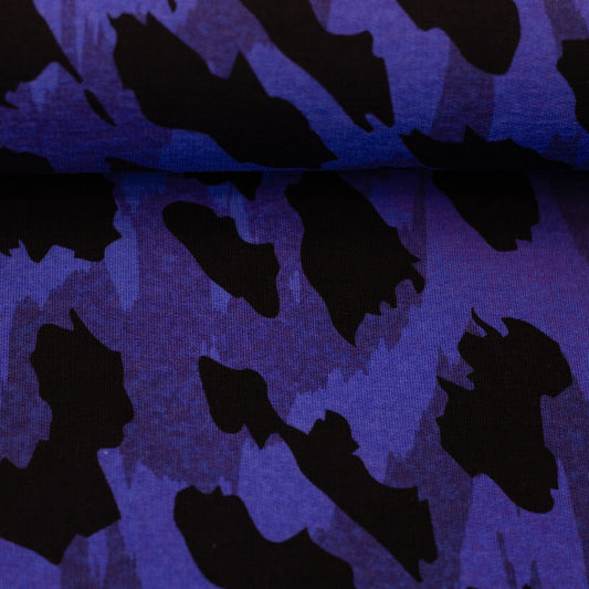 French Terry "Monsta-Kombi" blau