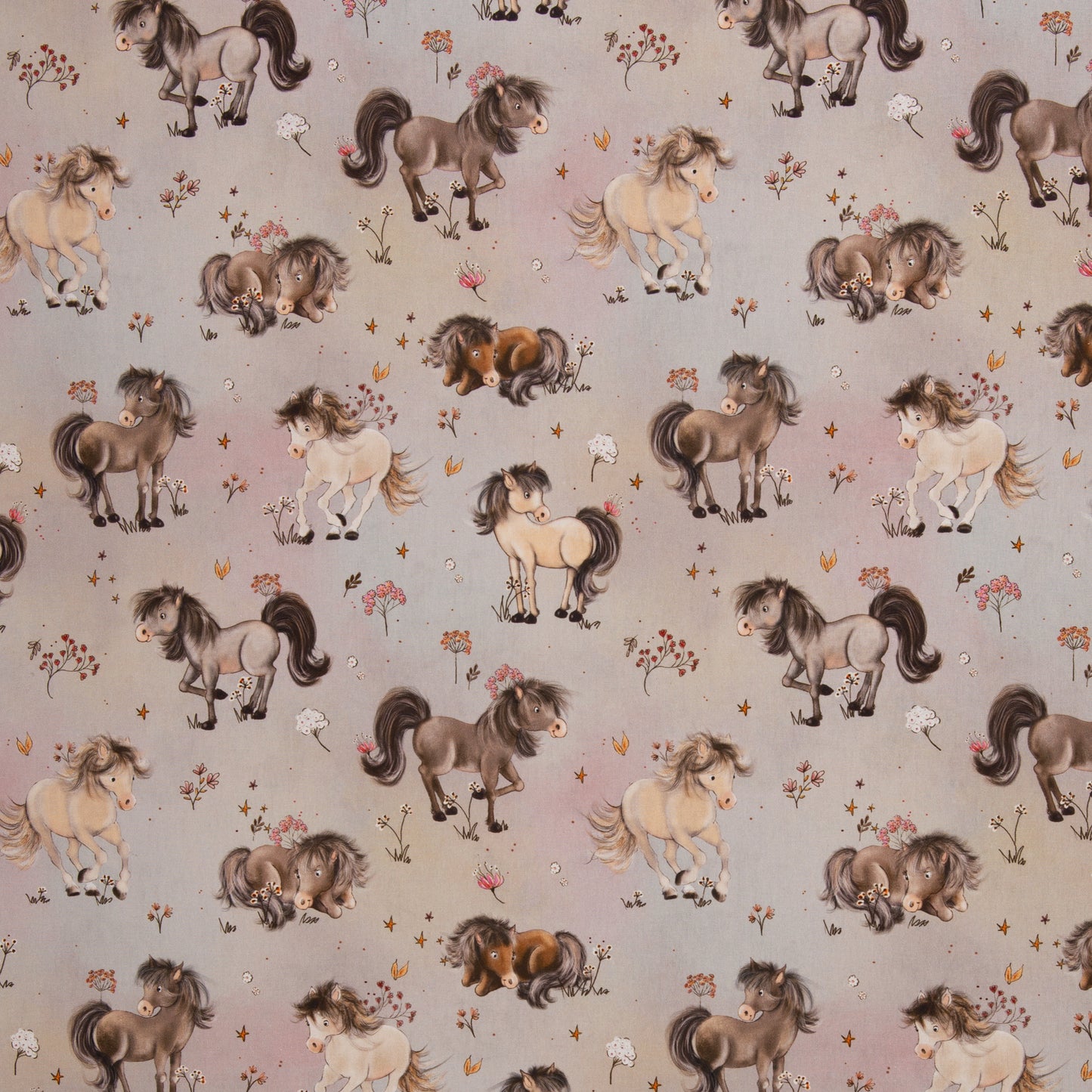 Baumwolle "Ponyliebe"