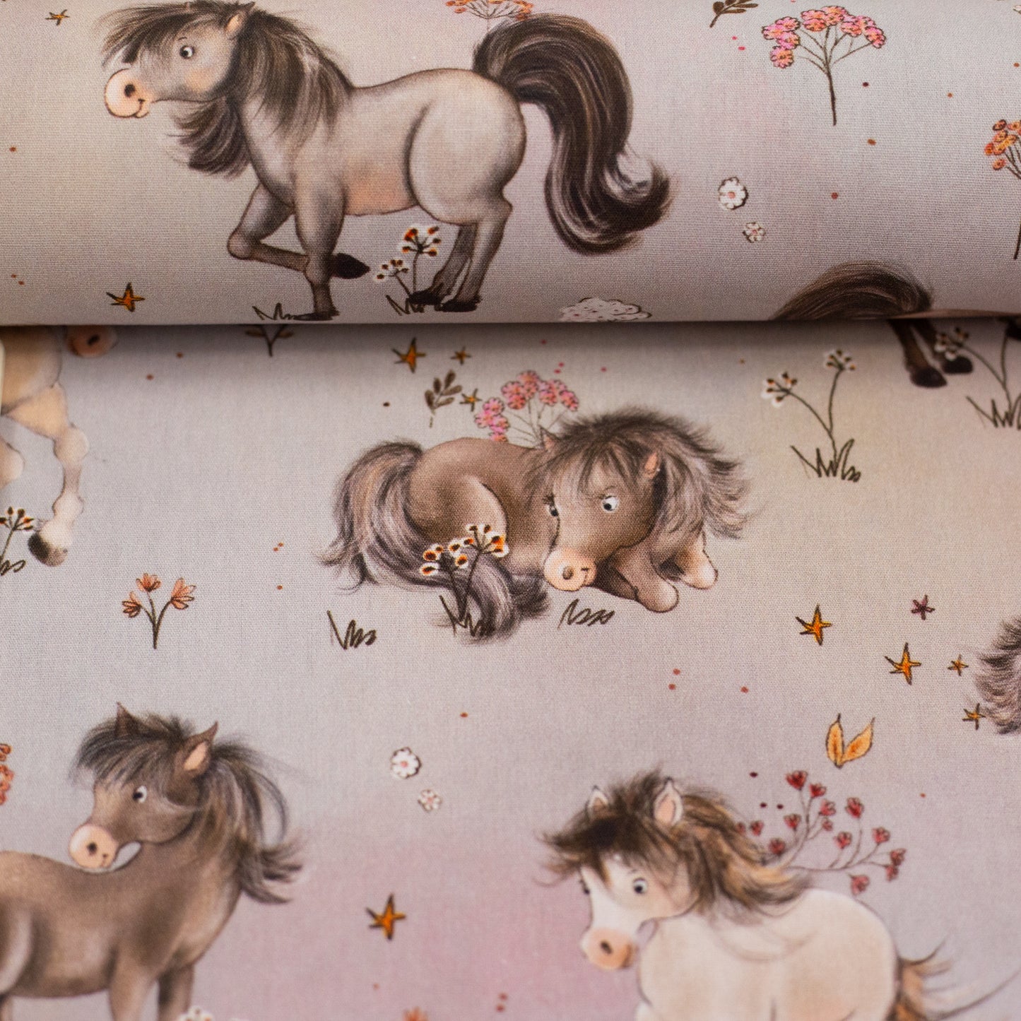 Baumwolle "Ponyliebe"