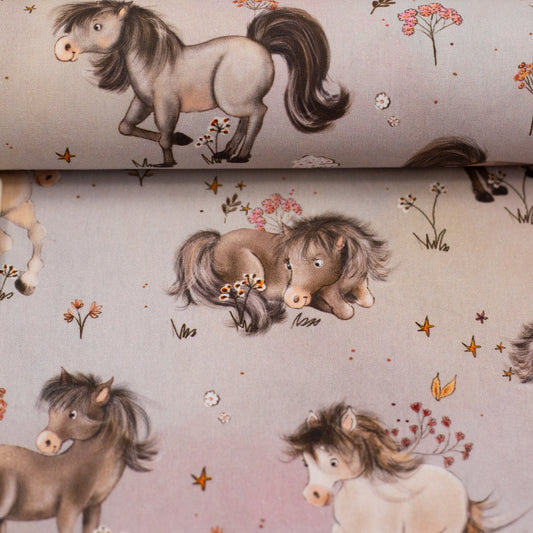 Baumwolle "Ponyliebe"