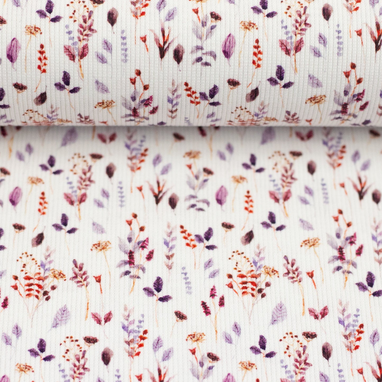 Rippjersey "Zarte Zweige"