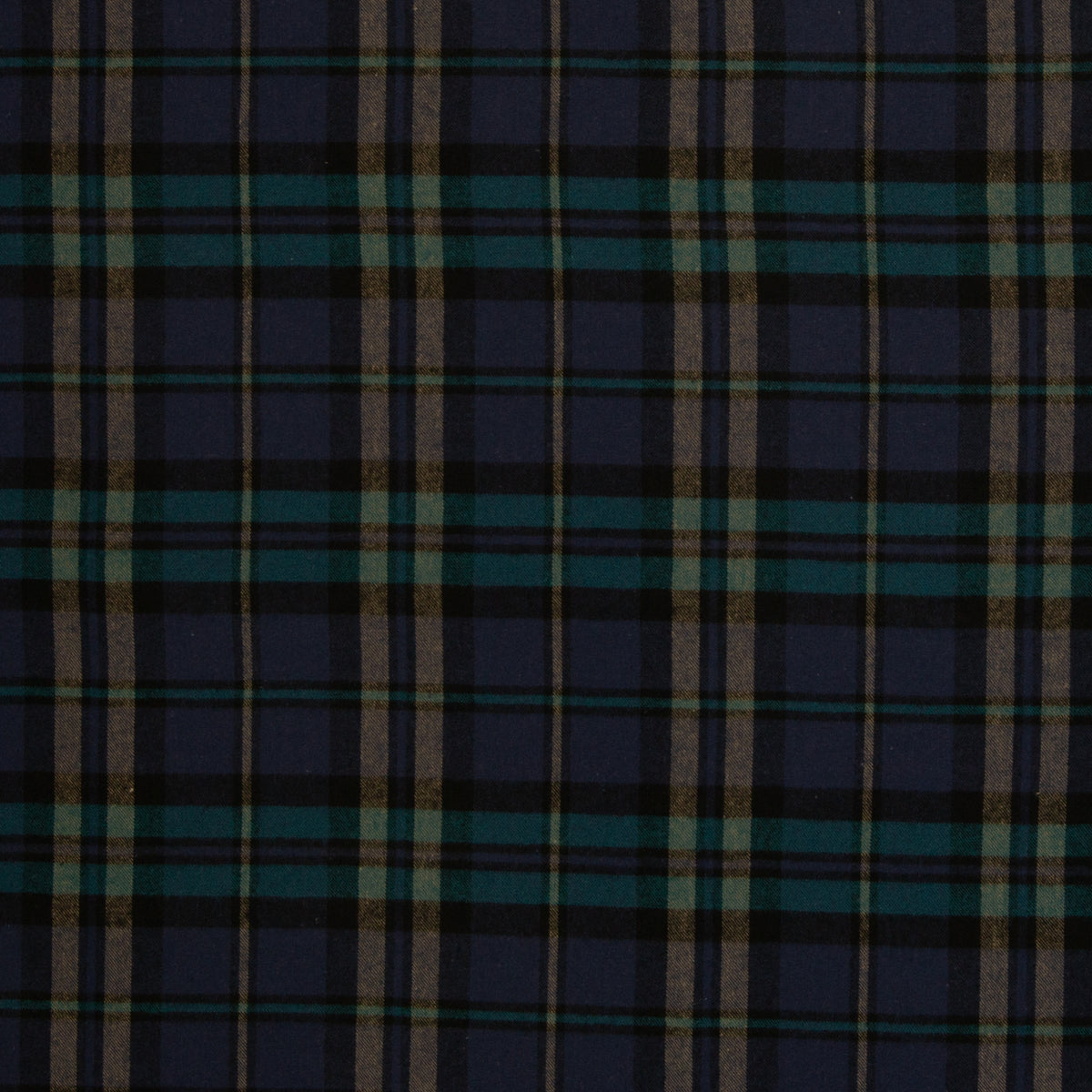 Flanell "Maverick" blau/petrol