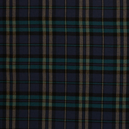 Flanell "Maverick" blau/petrol
