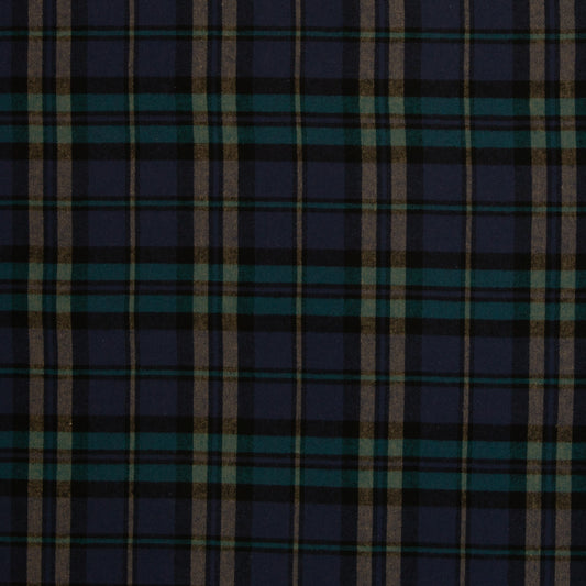 Flanell "Maverick" blau/petrol