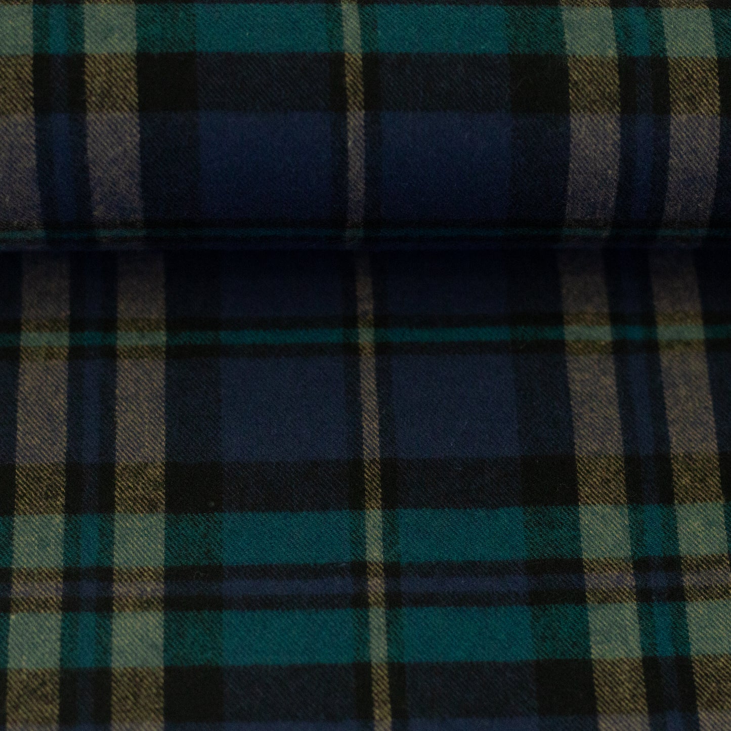 Flanell "Maverick" blau/petrol
