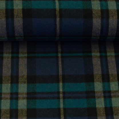 Flanell "Maverick" blau/petrol