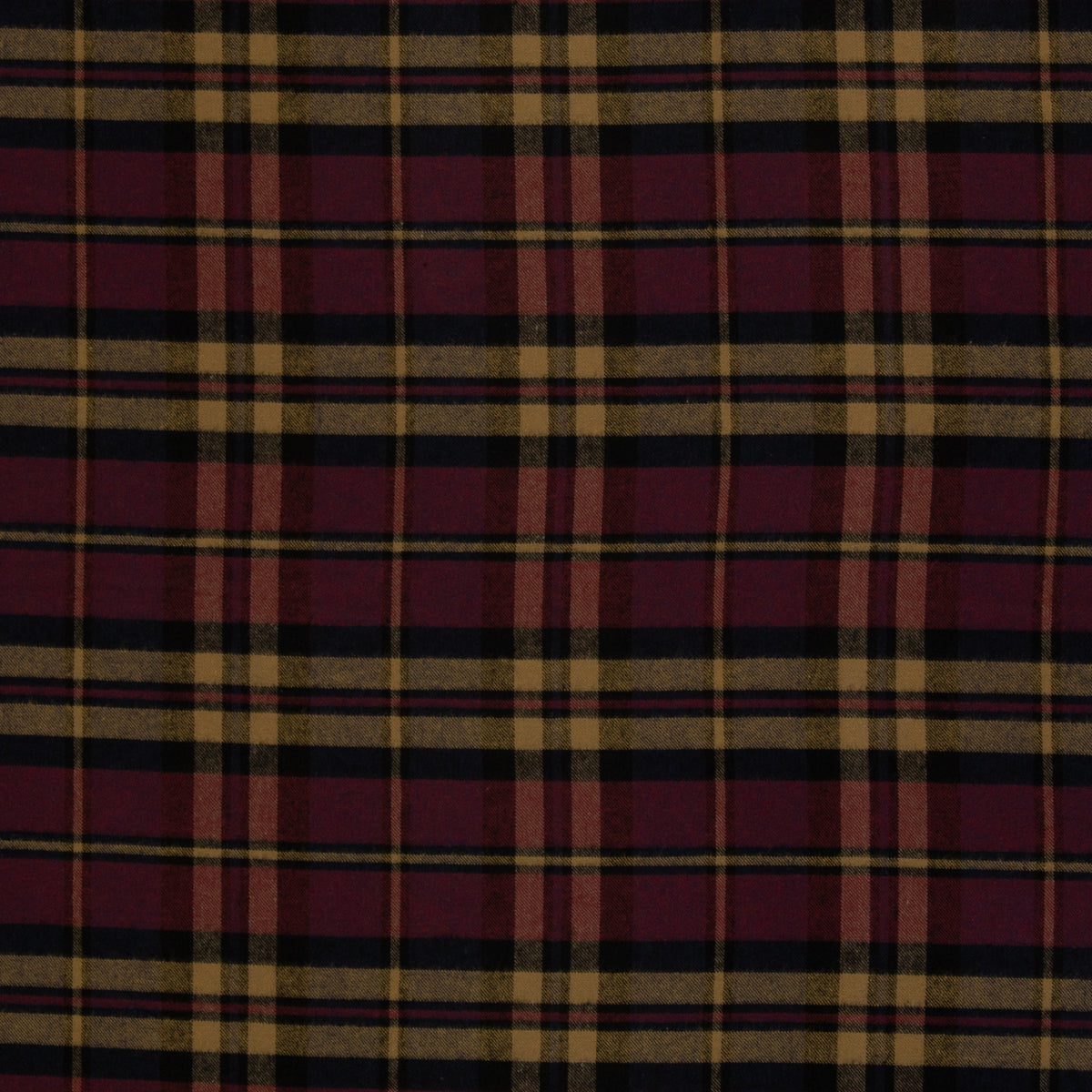 Flanell "Maverick" bordeaux/ocker