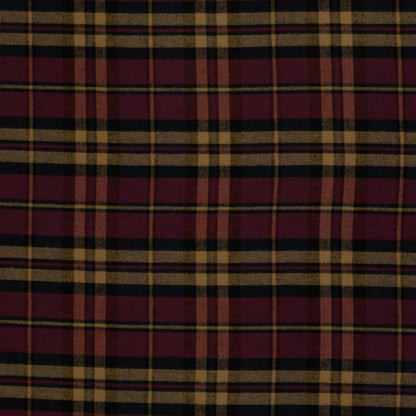 Flanell "Maverick" bordeaux/ocker