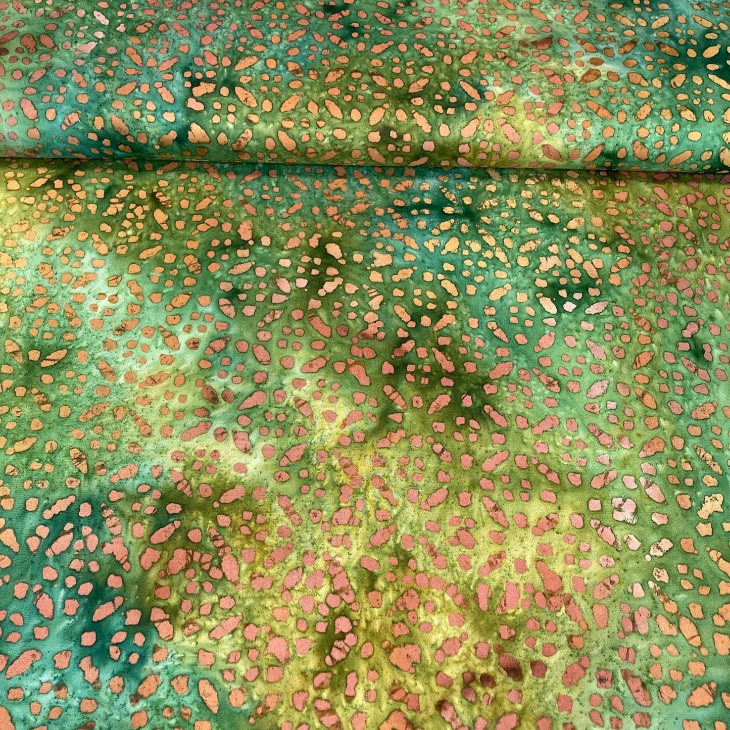 Viskose "Batik" grün/oliv