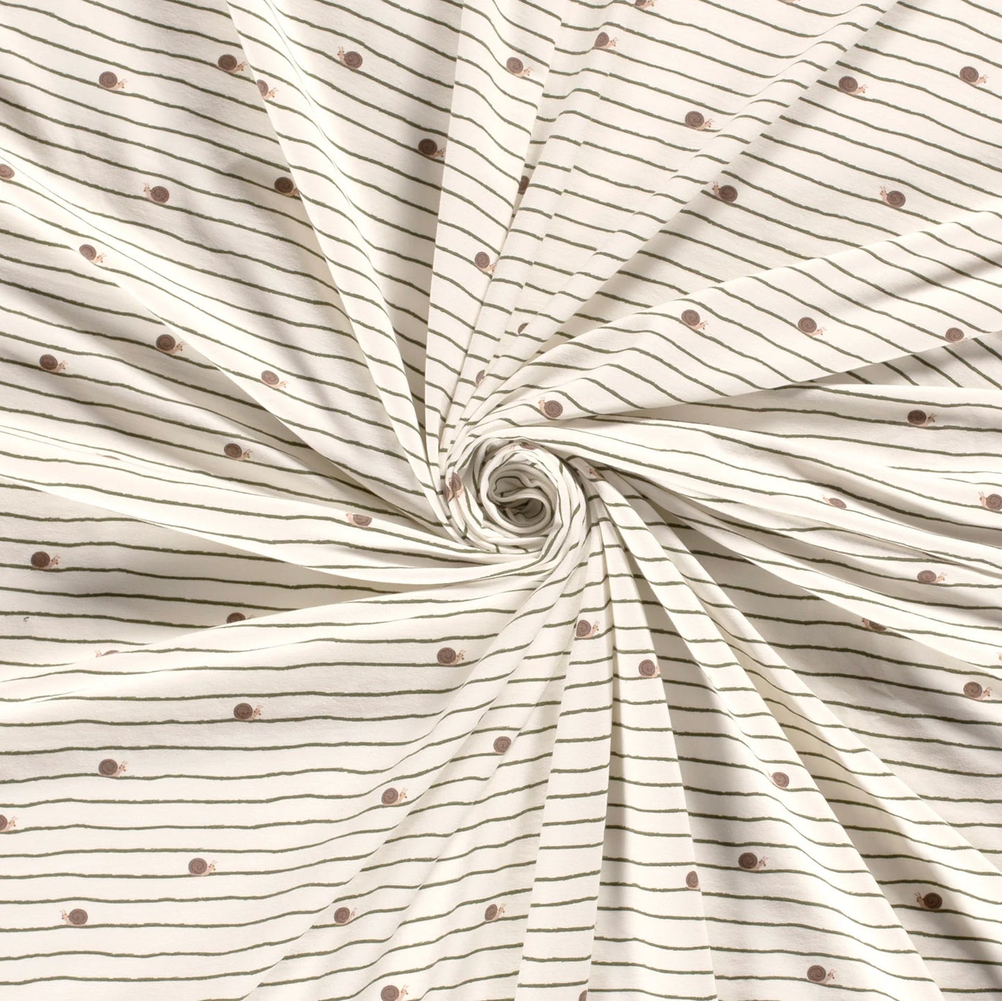 Baumwolljersey "Schneckenrennen"