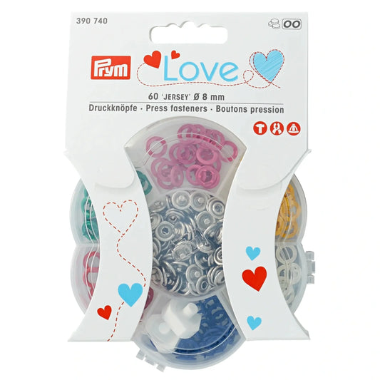 PRYM Jersey Druckknöpfe Nachfüllpackung, bunt