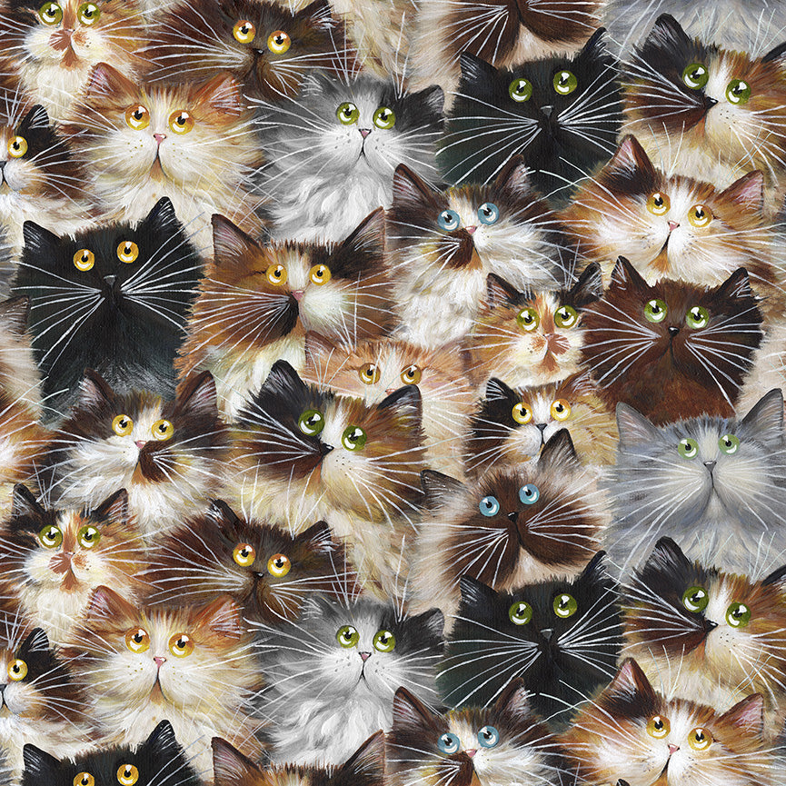 Windham Fabrics "Cat Pack" Patchwork Baumwolle extra-breit