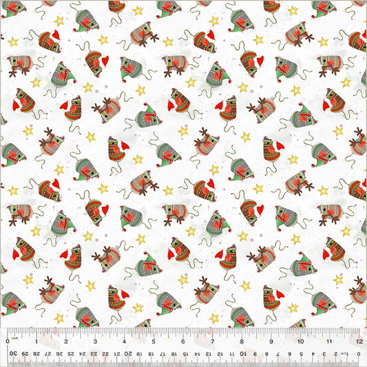Patchwork Baumwolle "Meowy Christmas" - Mäuse