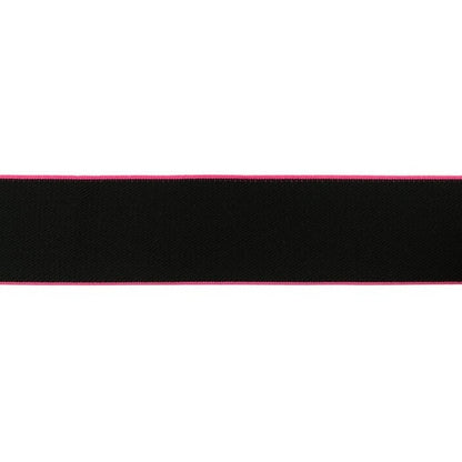 Gummiband "Super Soft" mit farbigem Rand 40mm - versch. Farben