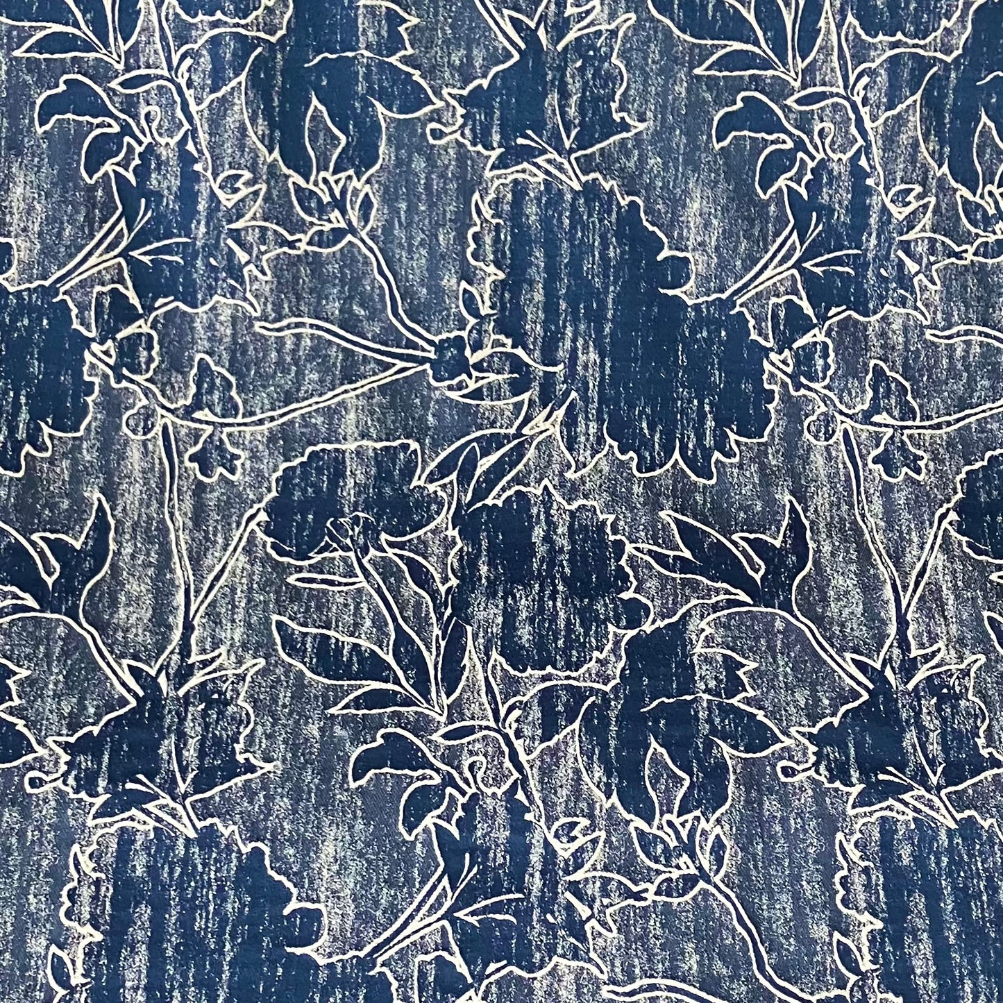 Jeans Stretch Jacquard "Floral"