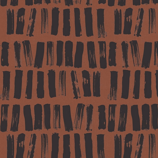 Poplin by Art Gallery Fabrics "Parallel Strokes" terra