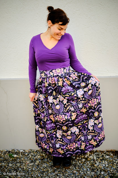 Modal French Terry "Aurora" by Käselotti, lila