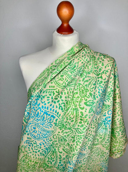 Viskose "Batik" hellgrün