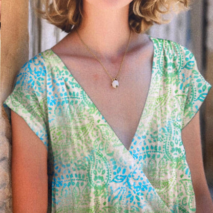 Viskose "Batik" hellgrün