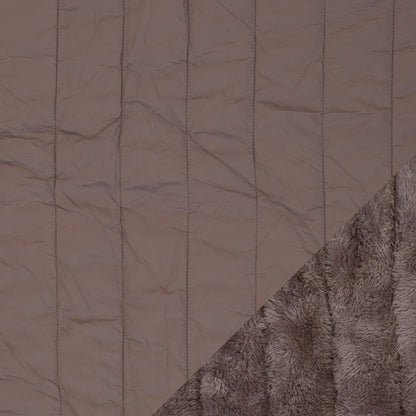 Stepper mit Plüsch - altrosa