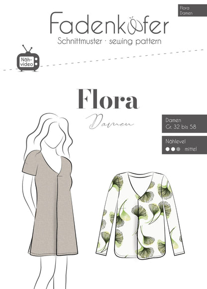 Fadenkäfer Papierschnitt Tunika/Bluse "Flora" Damen