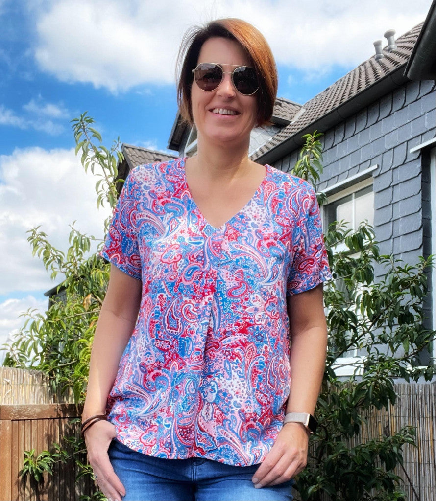 Fadenkäfer Papierschnitt Tunika/Bluse "Flora" Damen
