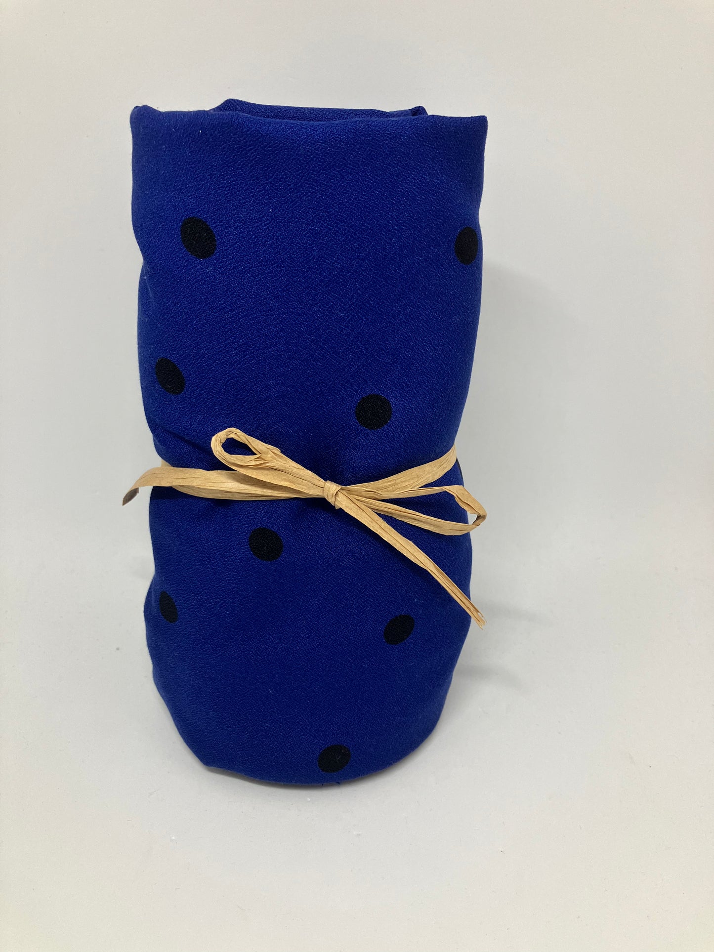 Viskose Crepe "Jolly Dots" blau - Stück 1,5m